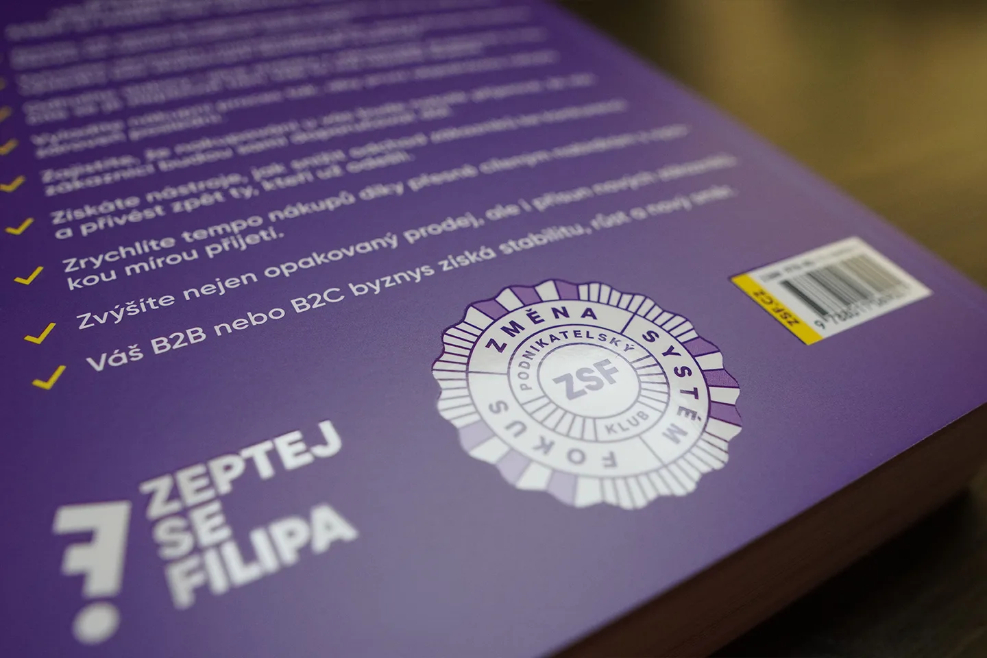 Back cover of the book Opakovaný prodej